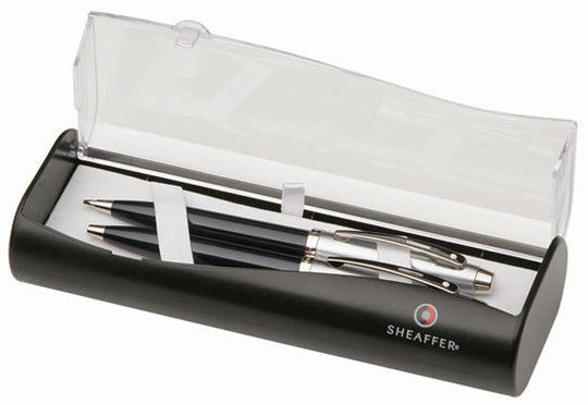 Sheaffer Gift Collection Ballpoint & 0.7mm Mechanical Pencil Set in Black & Chrome