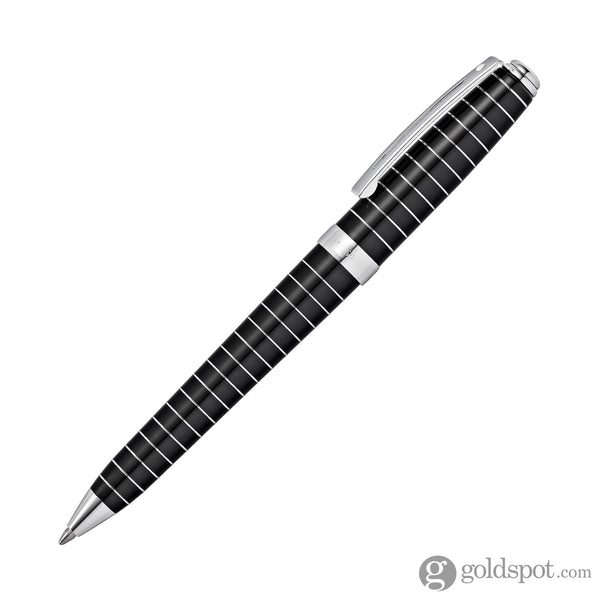 Sheaffer Prelude Ballpoint Pen in Black Lacquer with Horizontal Chrome Plated Engraving Ballpoint Pen