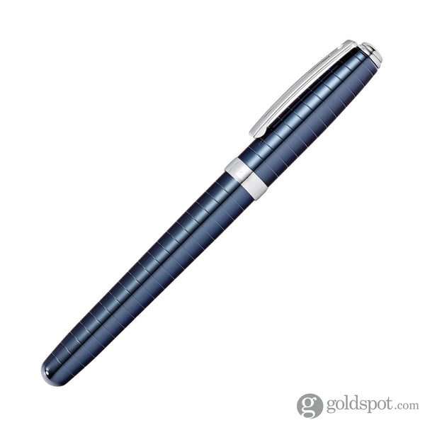 Sheaffer Prelude Fountain Pen in Deep Blue PVD with Horizontal Engraving Fountain Pen