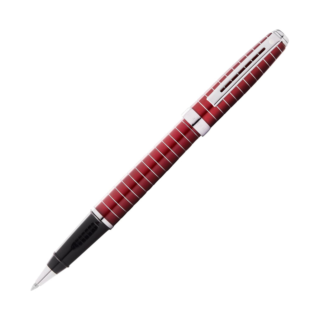 Sheaffer Prelude Rollerball Pen in Merlot Lacquer with Horizontal Chrome Plated Engraving Rollerball Pen