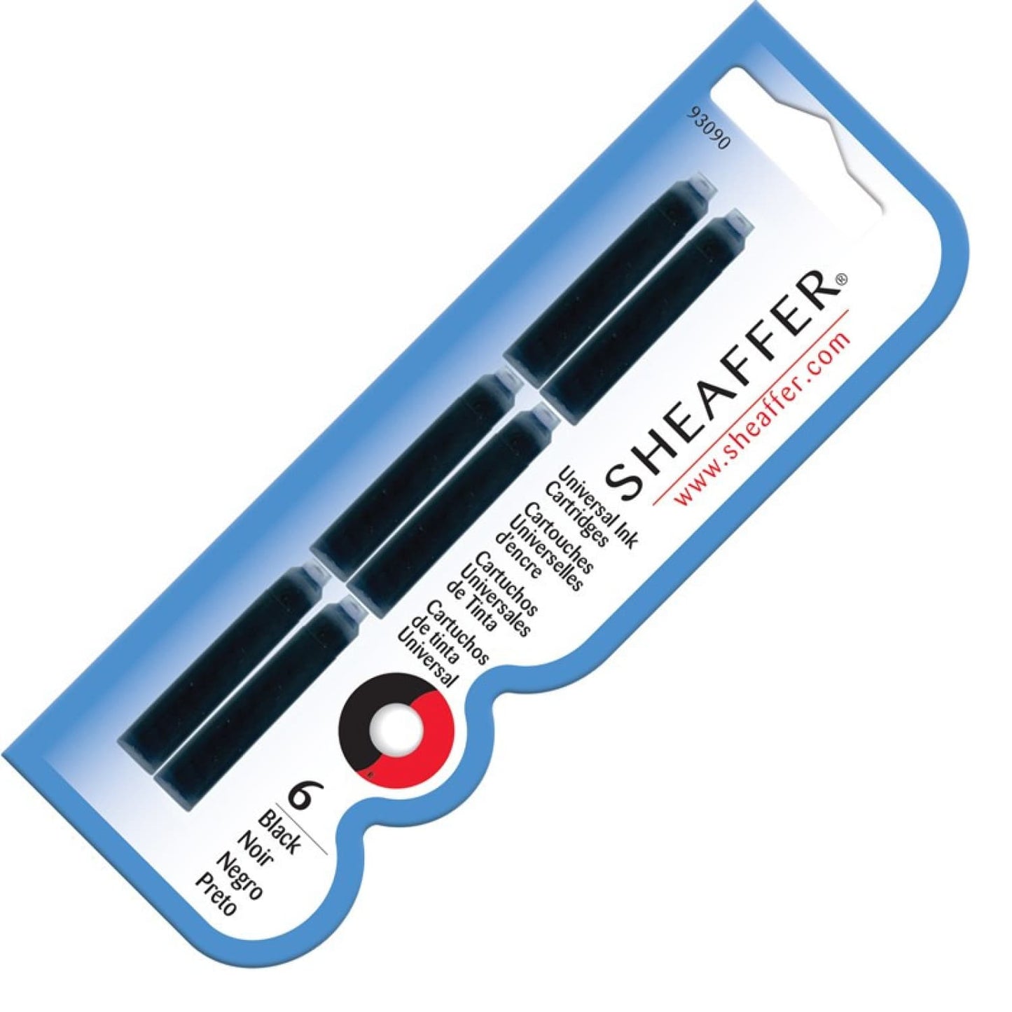 Sheaffer VFM Ink Cartridges in Black - Pack of 6 Fountain Pen Cartridges