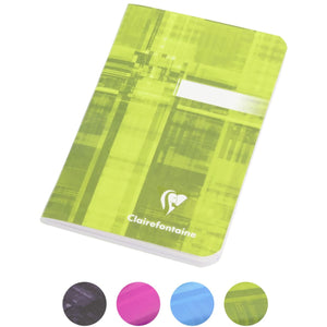 Clairefontaine Staplebound Ruled Notebook in Assorted Colors - 3.5 x 5.5 Notebook