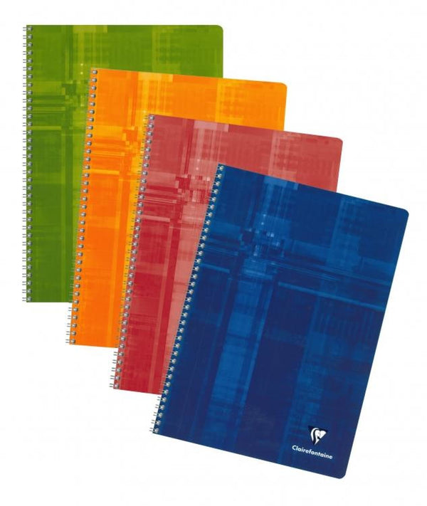Clairefontaine Wirebound Graph Notebook in Assorted Colors- 8.25 x 11.75 Notebook
