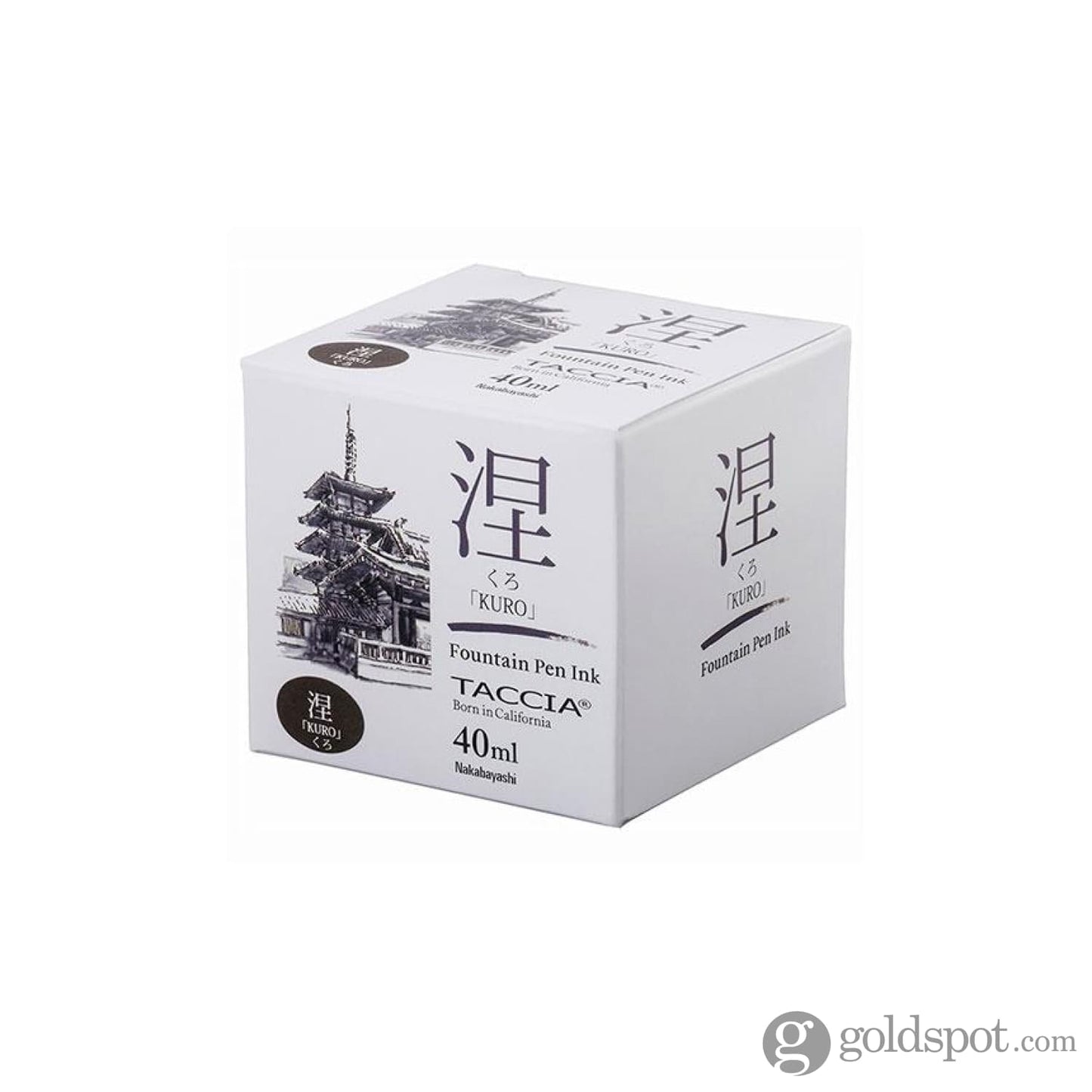 Taccia Bottled Ink in Kuro Black - 40 mL Bottled Ink