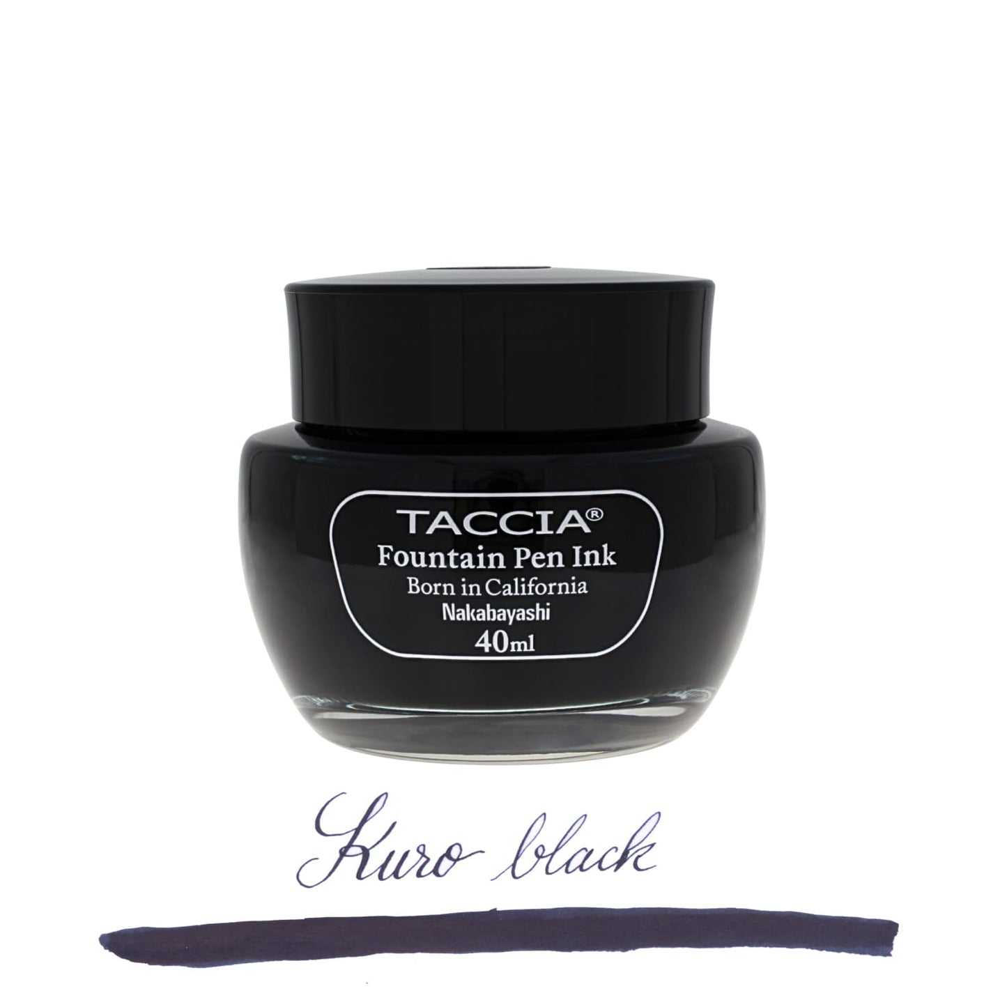 Taccia Bottled Ink in Kuro Black - 40 mL Bottled Ink