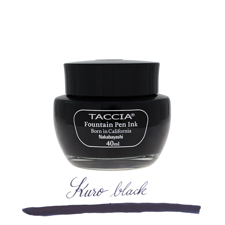 Taccia Bottled Ink in Kuro Black - 40 mL Bottled Ink