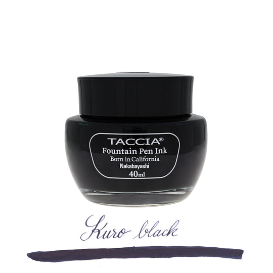 Taccia Bottled Ink in Kuro Black - 40 mL