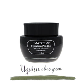 Taccia Bottled Ink in Uguisu Olive Green - 40 mL