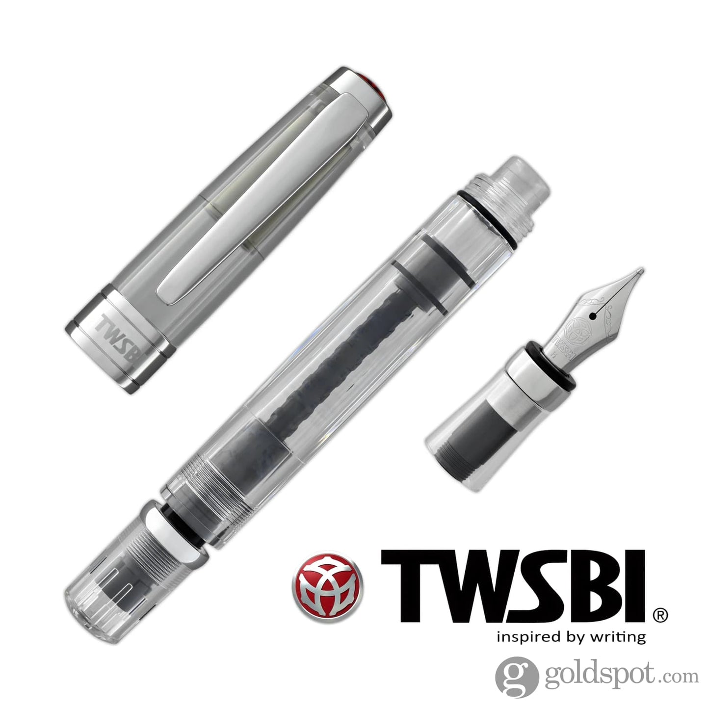 TWSBI Diamond 580 Fountain Pen in Clear Demonstrator Fountain Pen