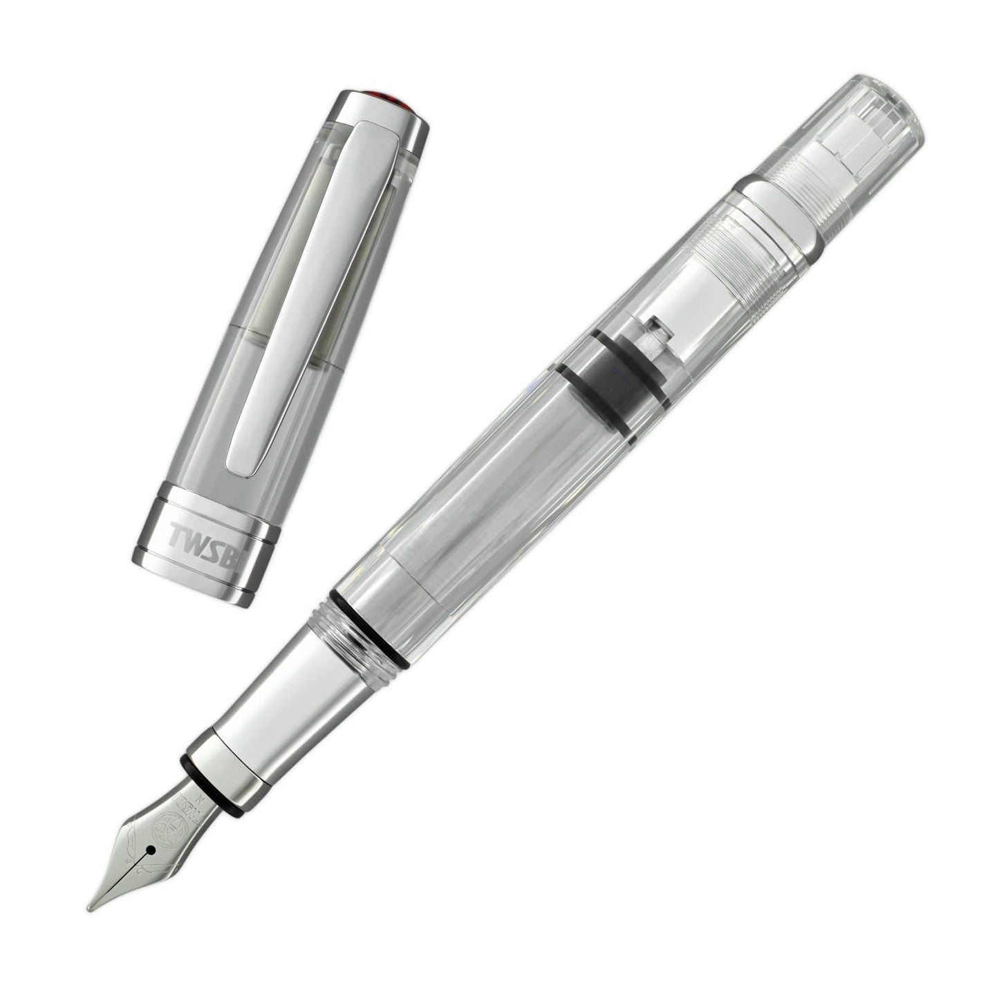 TWSBI Diamond 580AL Fountain Pen in Silver Fountain Pen