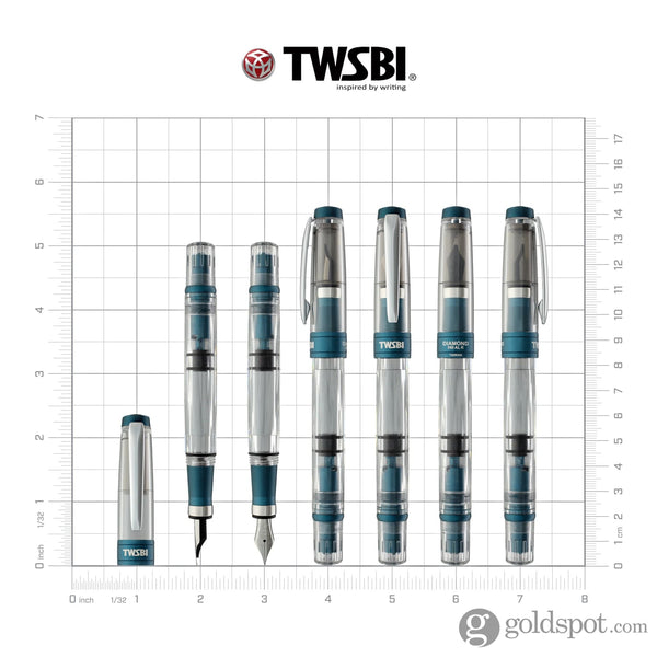 TWSBI Diamond 580ALR Fountain Pen in Prussian Blue Special Edition Fountain Pen