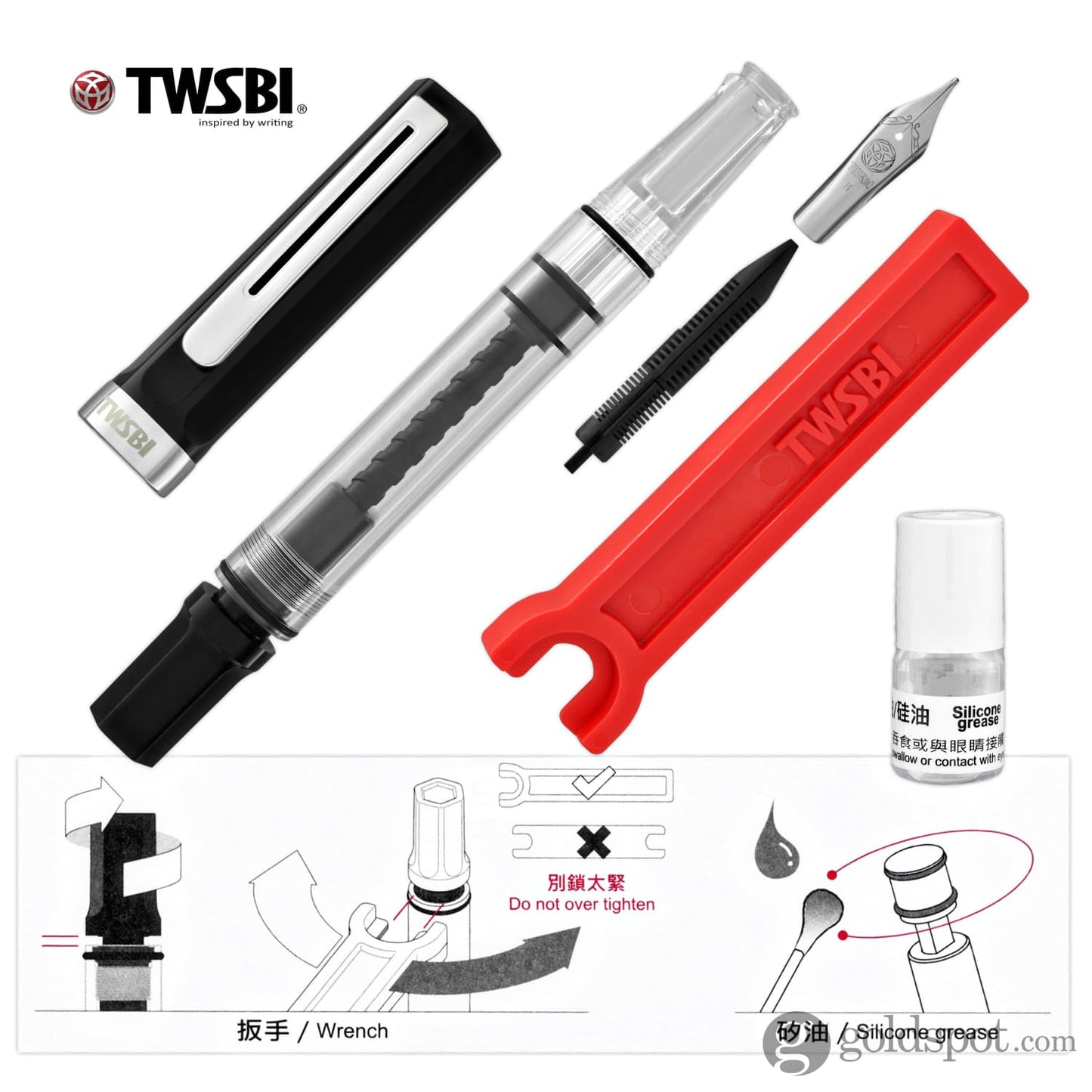 TWSBI Eco Fountain Pen in Black Fountain Pen