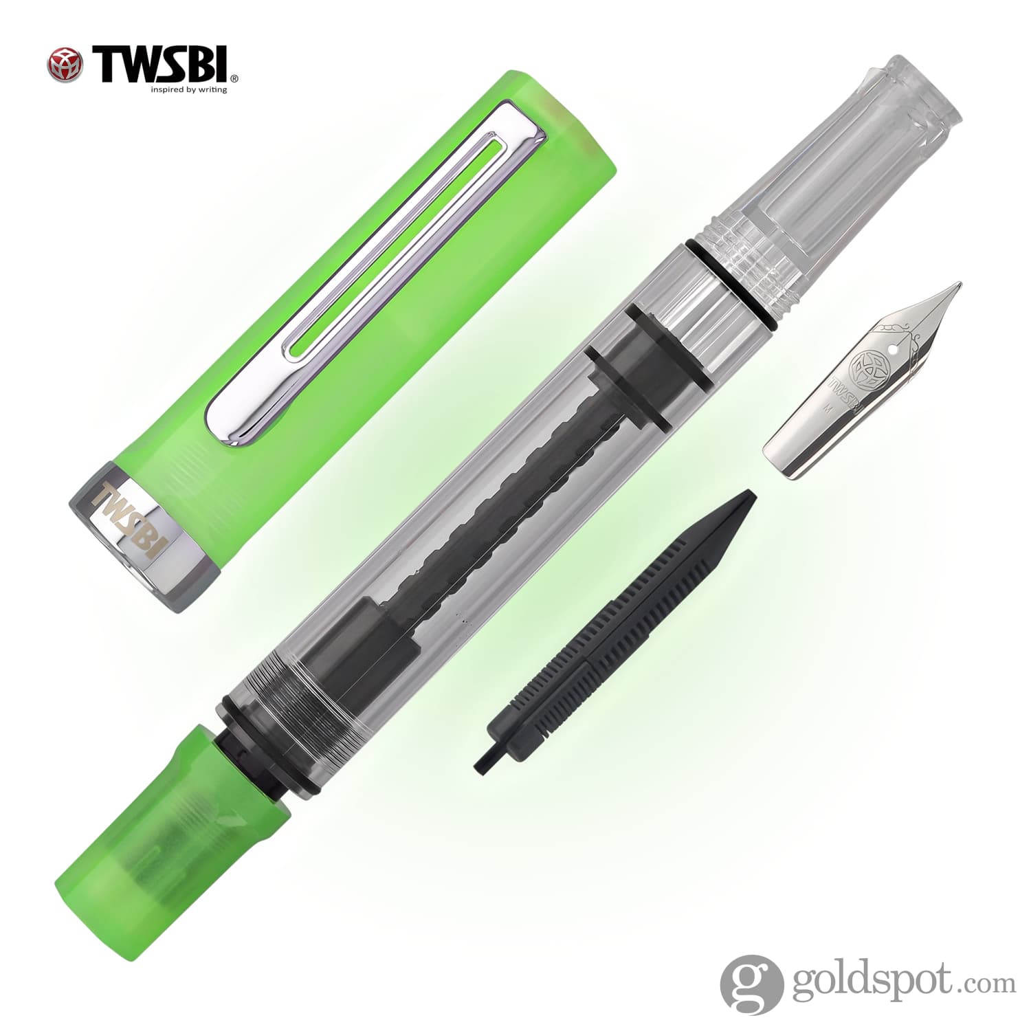 TWSBI Eco glow green fountain pen - Fontoplumo