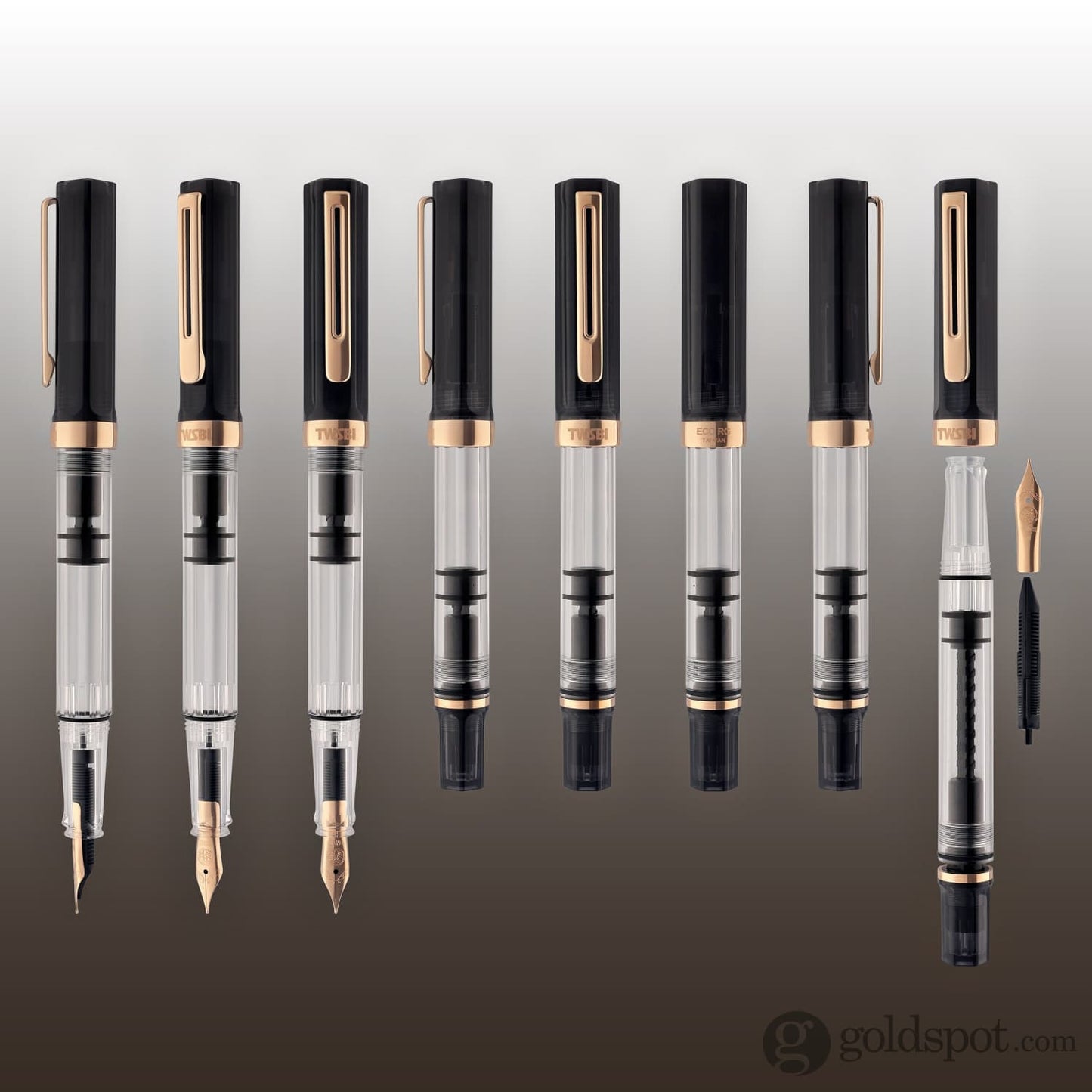 TWSBI Eco Fountain Pen in Smoke Rose Gold Fountain Pen