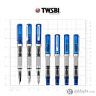TWSBI Eco Fountain Pen in Transparent Blue Fountain Pen