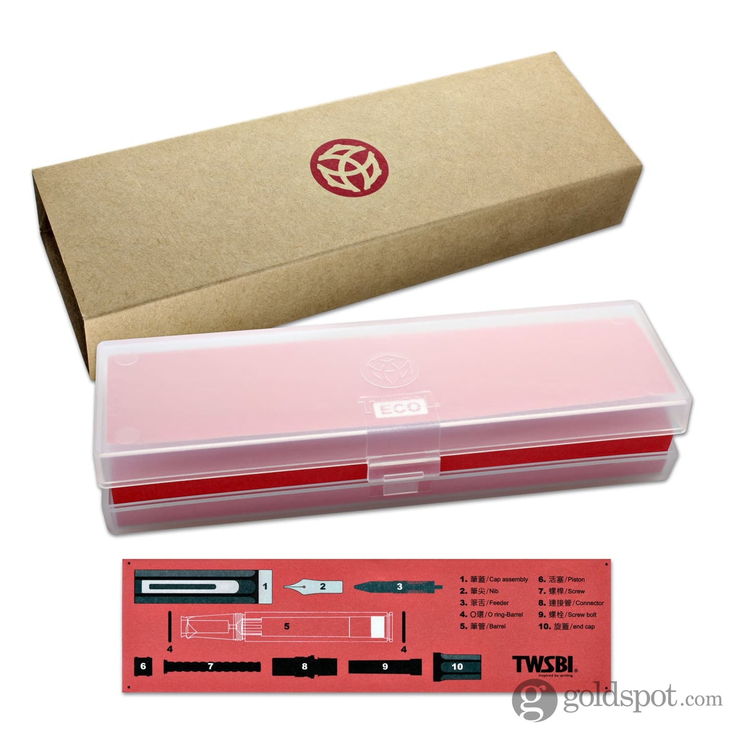 TWSBI Eco Fountain Pen in White Fountain Pen