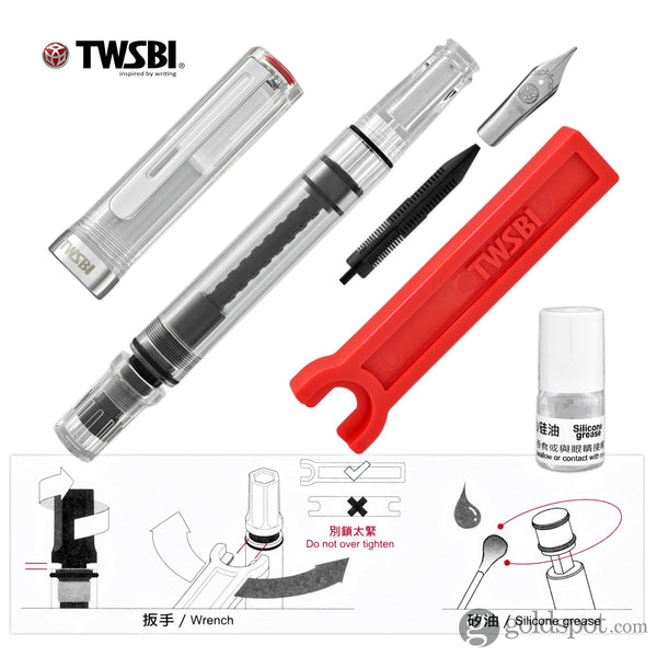 TWSBI Eco-T Fountain Pen in Clear Demonstrator Fountain Pen