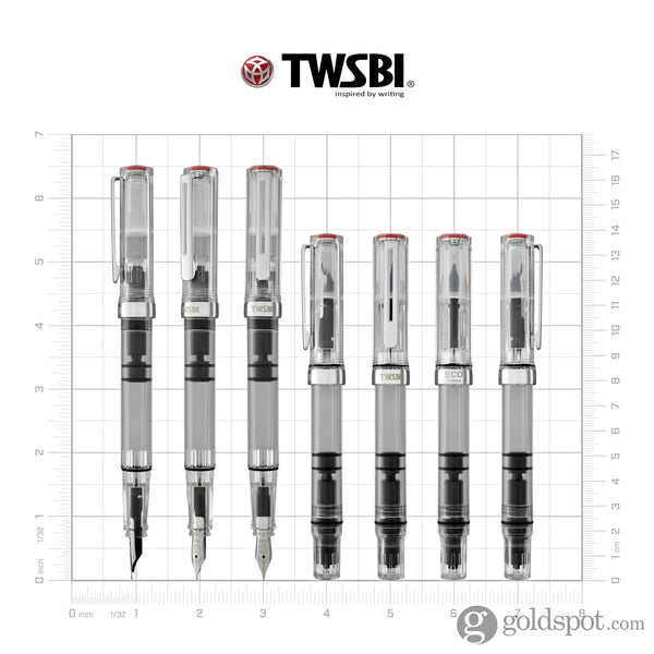 TWSBI Eco-T Fountain Pen in Clear Demonstrator Fountain Pen