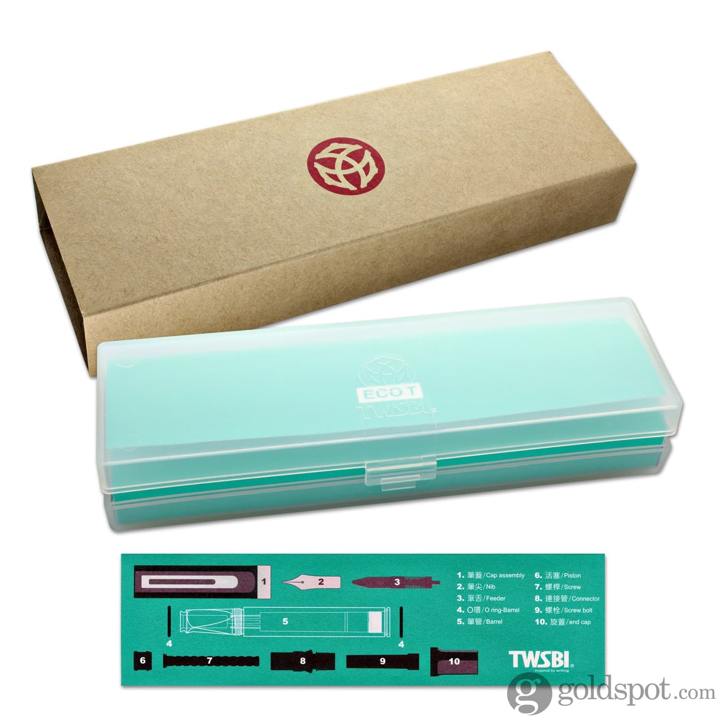 TWSBI Eco-T Fountain Pen in Mint Blue Special Edition Fountain Pen