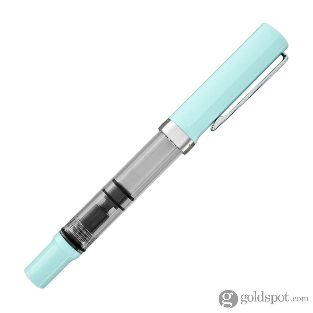 TWSBI ECO-T Kolbenfüllhalter – Mint Blau, Mit Dreieckigem Griff Für Besseren Halt