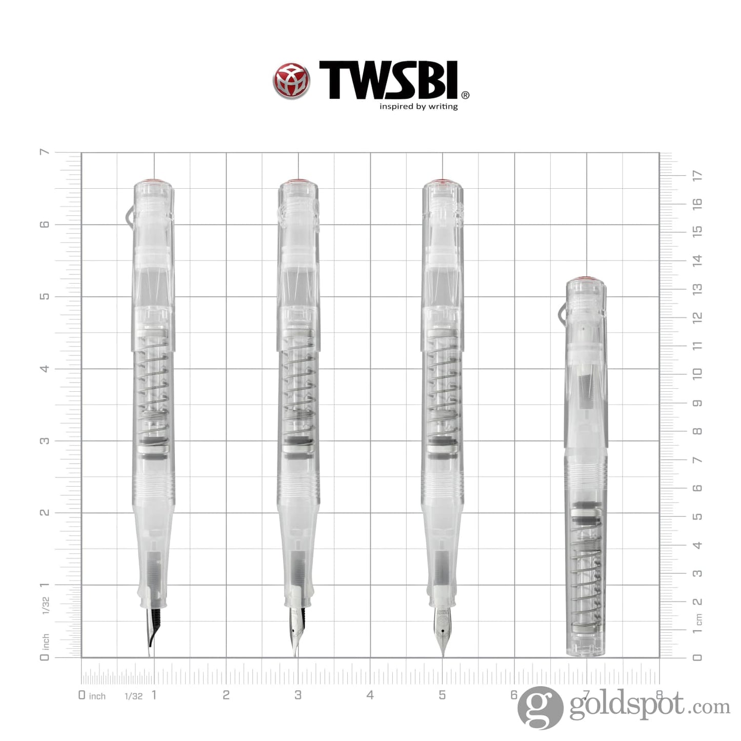 TWSBI Go Fountain Pen in Clear Demonstrator Fountain Pen