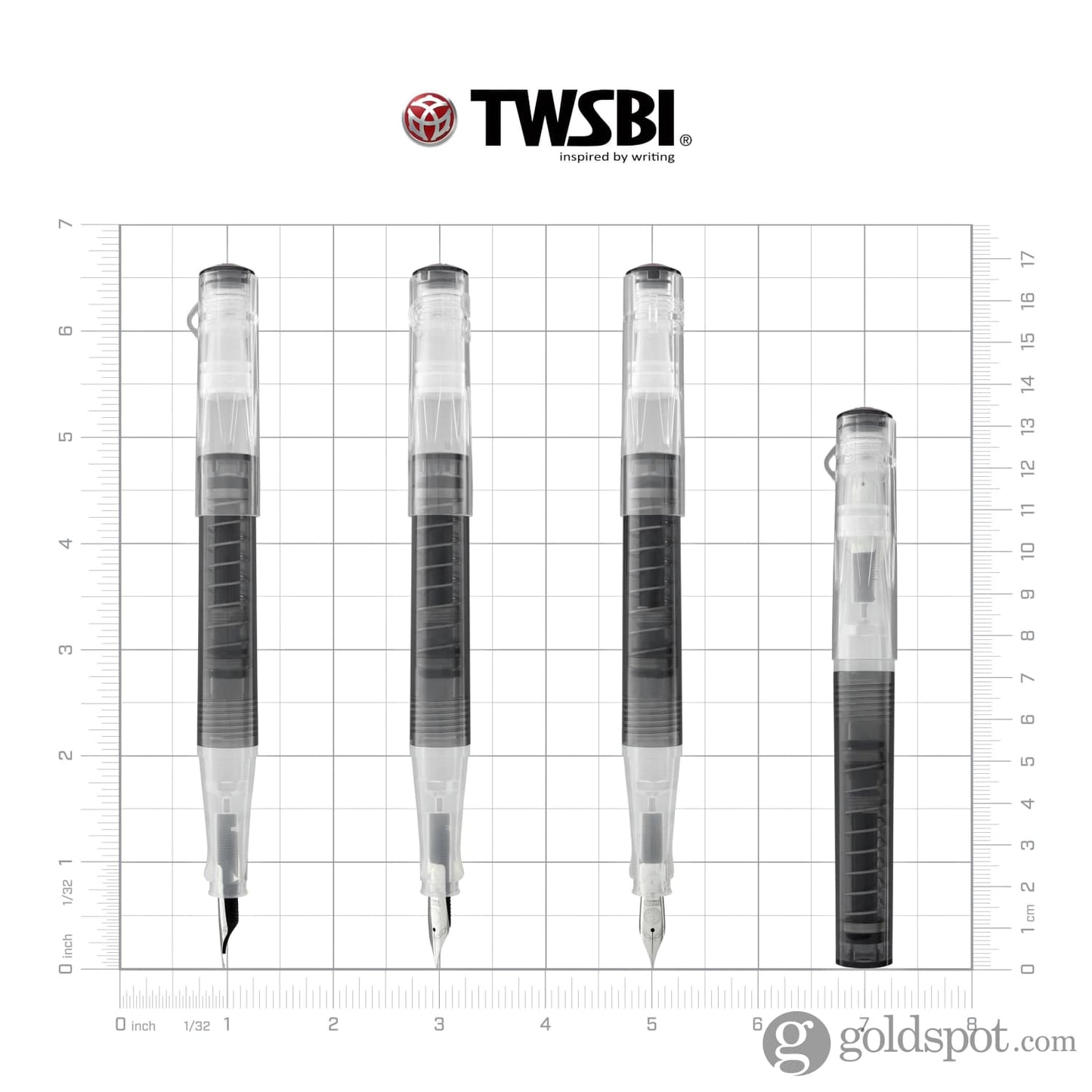 TWSBI Go Fountain Pen in Smoke Fountain Pen