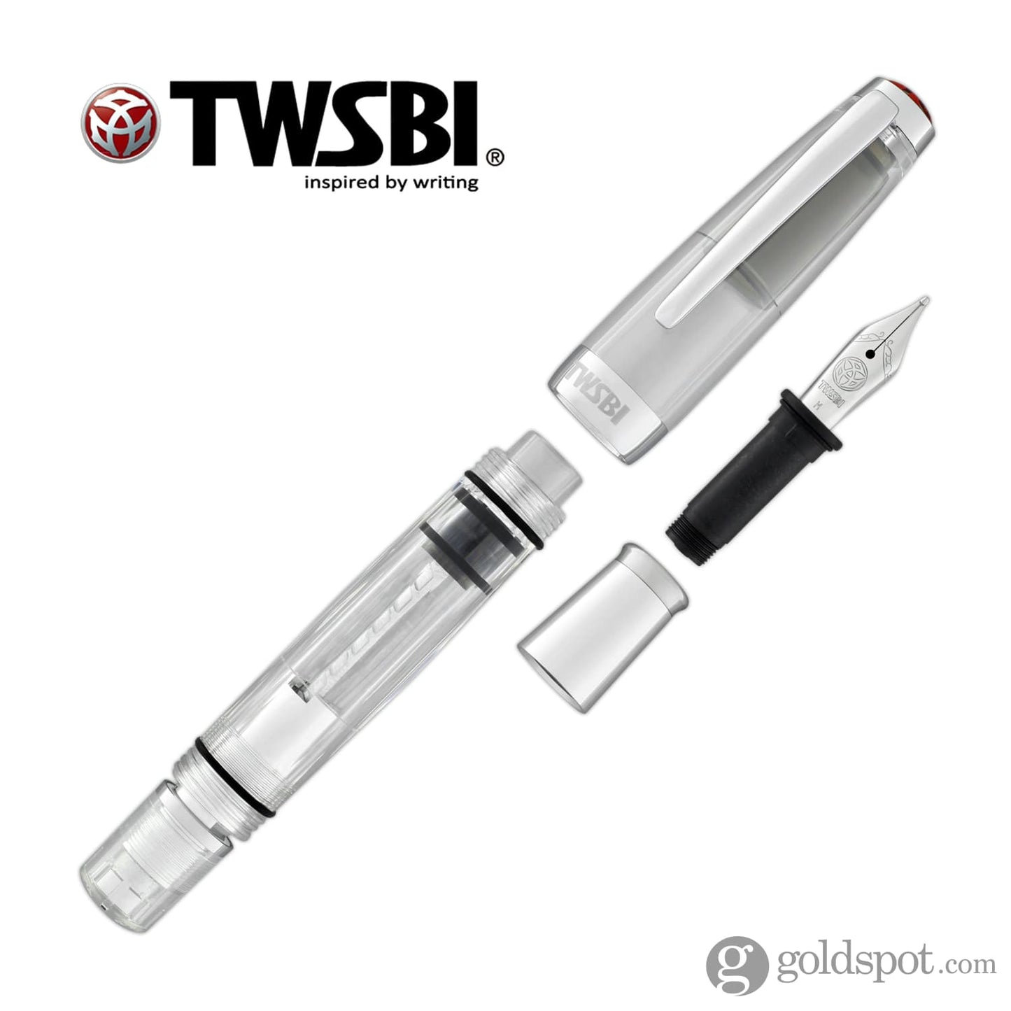 TWSBI Mini Fountain Pen in AL Silver Fountain Pen
