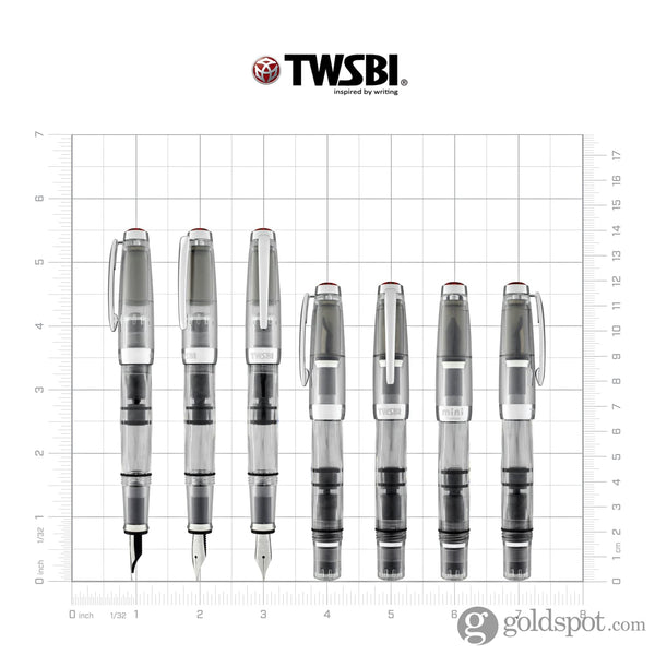 TWSBI Mini Fountain Pen in Clear Demonstrator Fountain Pen
