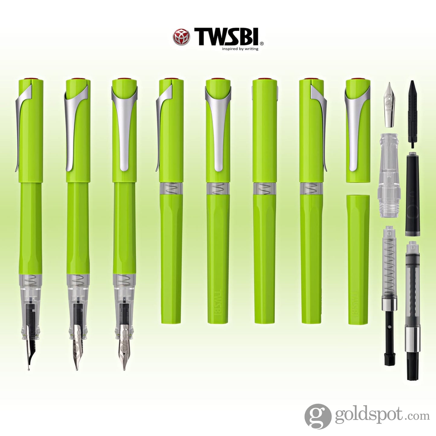 TWSBI Swipe Fountain Pen in Pear Green Fountain Pen