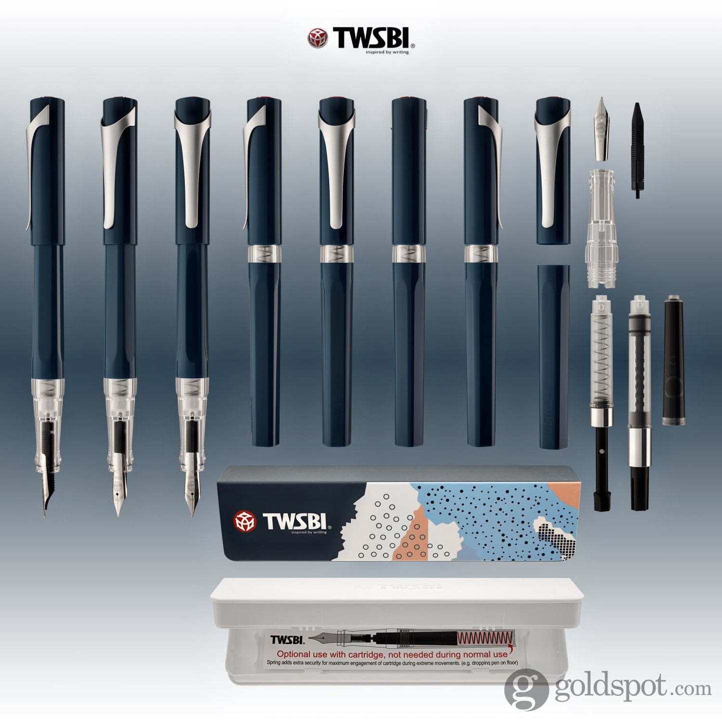 TWSBI Swipe Fountain Pen in Prussian Blue Fountain Pen