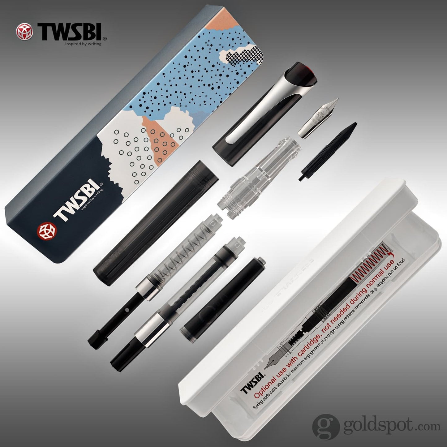 TWSBI Swipe Fountain Pen in Smoke Fountain Pen