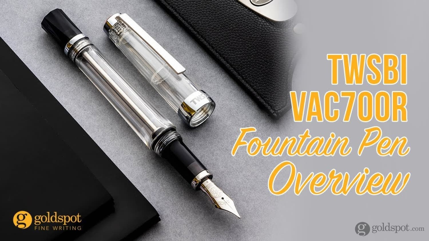 TWSBI Vac700R Fountain Pen in Clear Demonstrator - Goldspot Pens