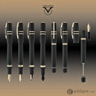 Visconti Homo Sapiens Fountain Pen in Lava Black with Bronze Trim Fountain Pen