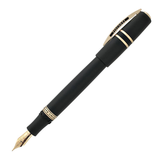 Visconti Homo Sapiens Fountain Pen in Lava Black with Bronze Trim