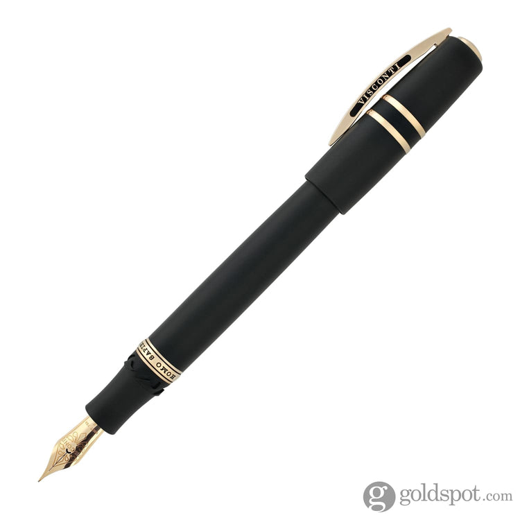 Visconti Homo Sapiens Fountain Pen in Lava Black with Bronze Trim Broad Fountain Pen