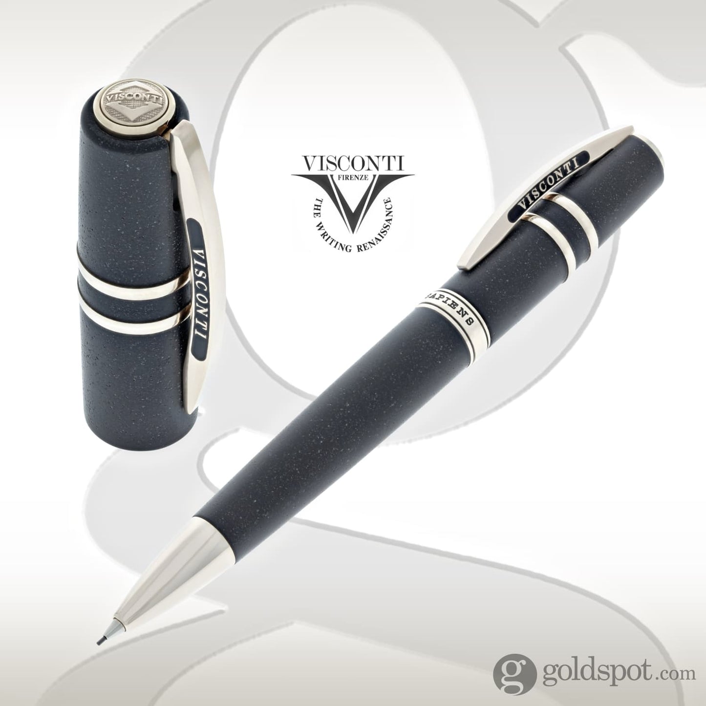 Visconti Homo Sapiens Mechanical Pencil in Lava Black with Bronze Trim - 0.7mm Mechanical Pencil