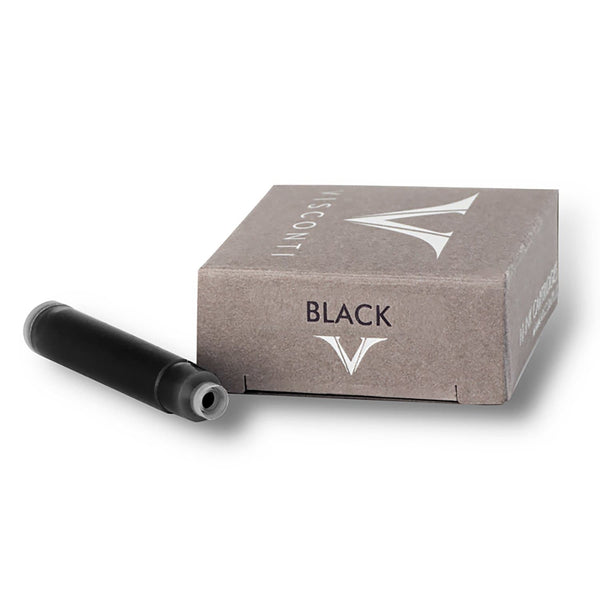 Visconti Ink Cartridges in Black - Pack of 10 Fountain Pen Cartridges