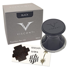 Visconti Inkwell Bottled Ink in Black - 50 mL