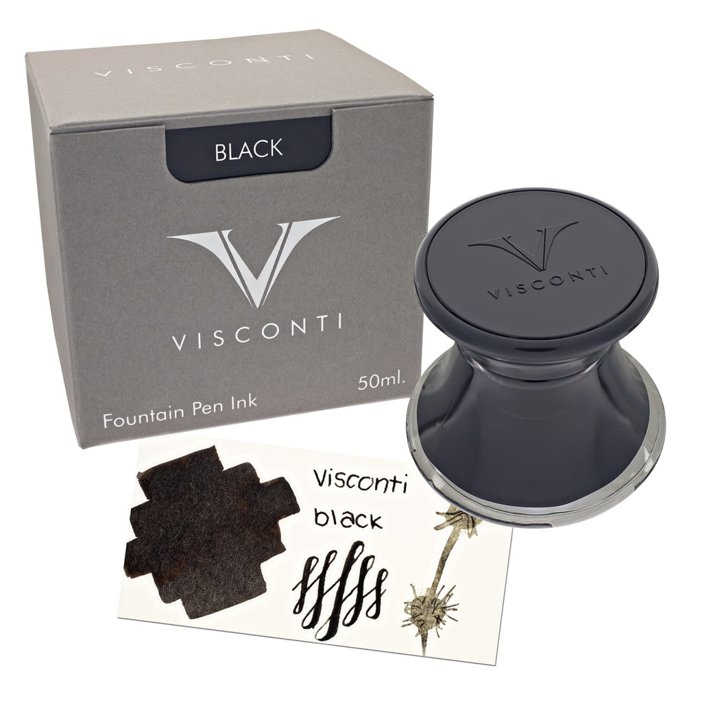 Visconti Inkwell Bottled Ink in Black - 50 mL Bottled Ink