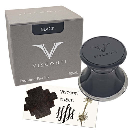 Visconti Inkwell Bottled Ink in Black - 50 mL