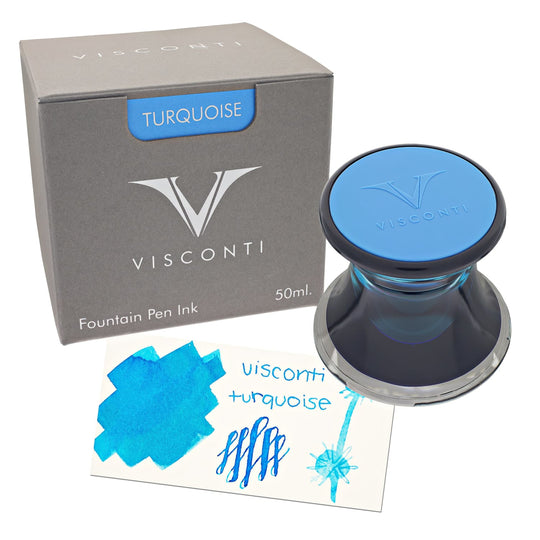 Visconti Inkwell Bottled Ink in Turquoise - 50 mL