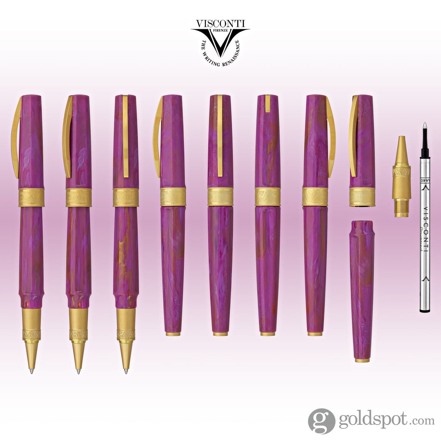 Visconti Mirage Mythos Rollerball Pen in Aphrodite Rollerball Pen