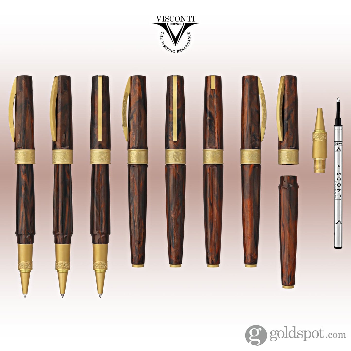 Visconti Mirage Mythos Rollerball Pen in Apollo Rollerball Pen