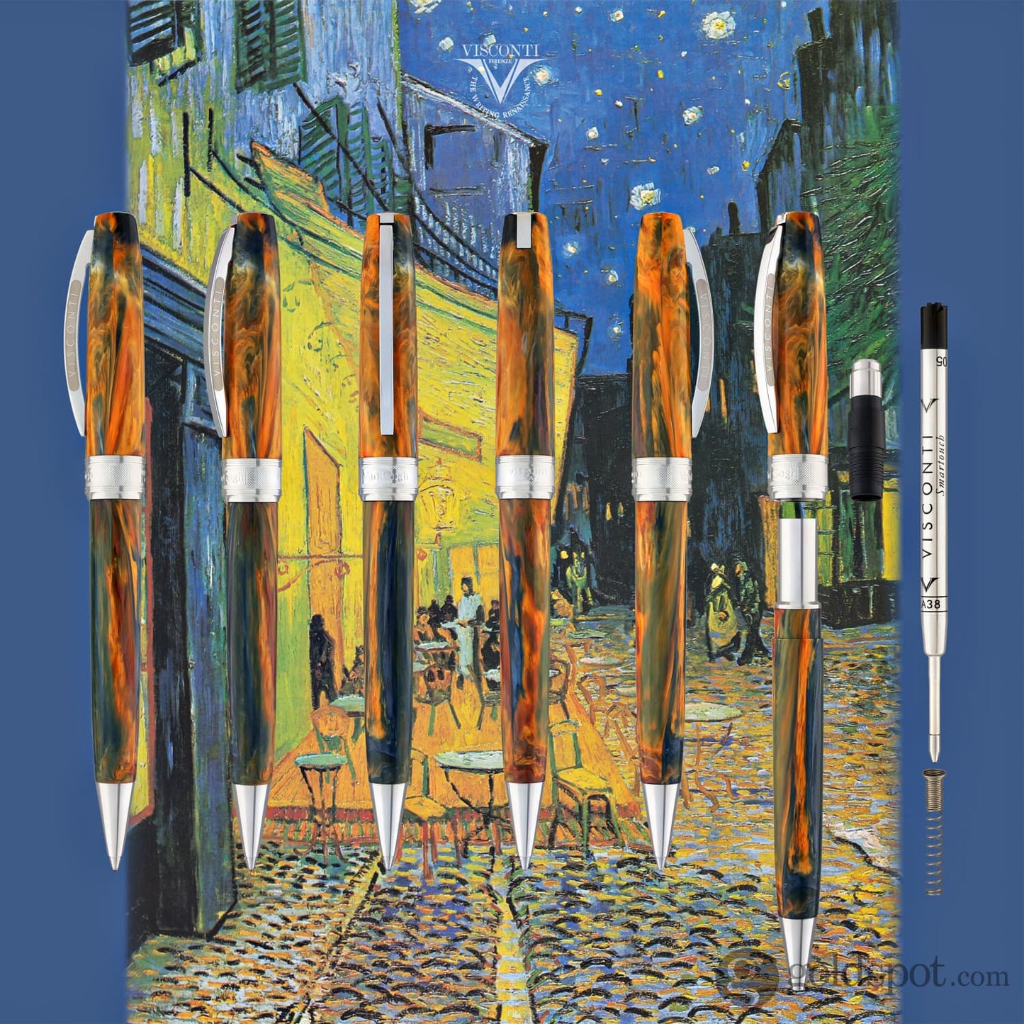 Visconti Van Gogh Ballpoint Pen in Cafe Terrace at Night Ballpoint Pen