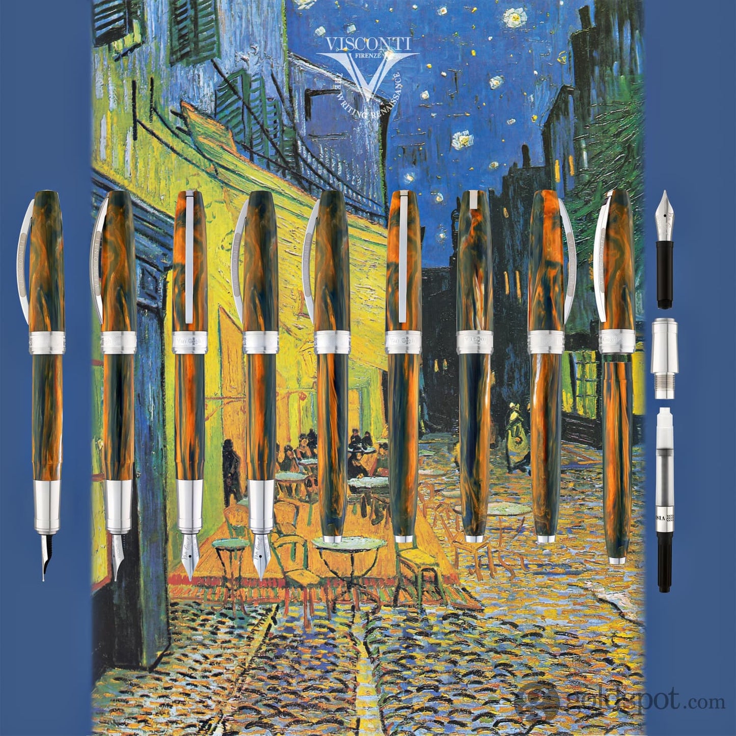 Visconti Van Gogh Fountain Pen in Cafe Terrace at Night Fountain Pen