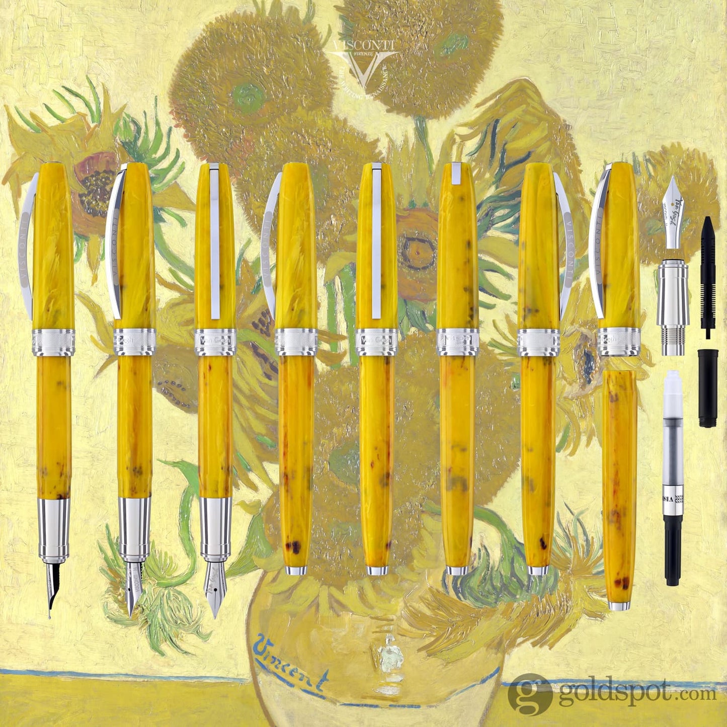 Visconti Van Gogh Fountain Pen in Sunflowers Fountain Pen