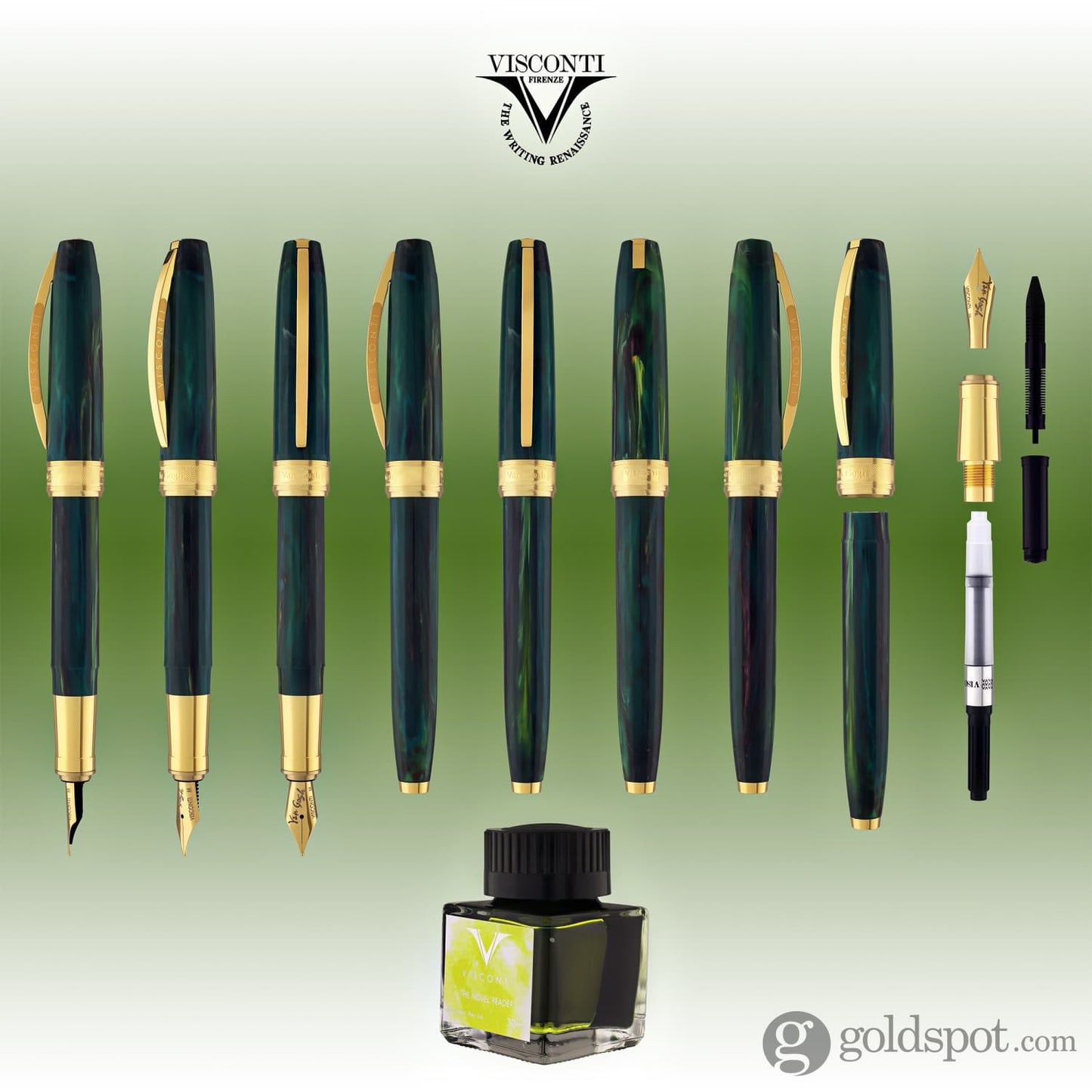 Visconti Van Gogh Fountain Pen in The Novel Reader Fountain Pen
