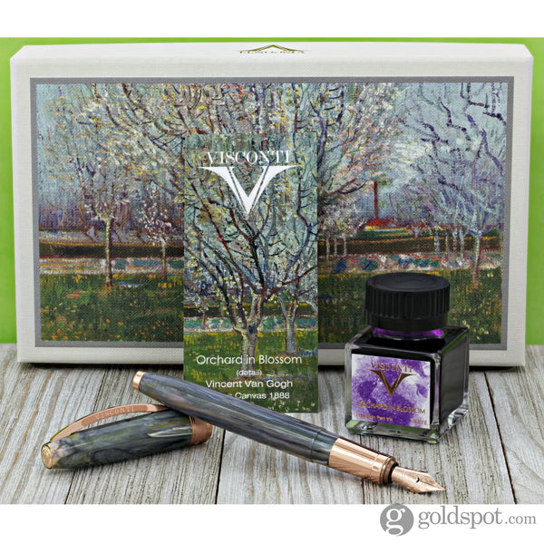 Visconti Van Gogh Impressionist Fountain Pen in Orchard in Blossom Gift Set Fountain Pen