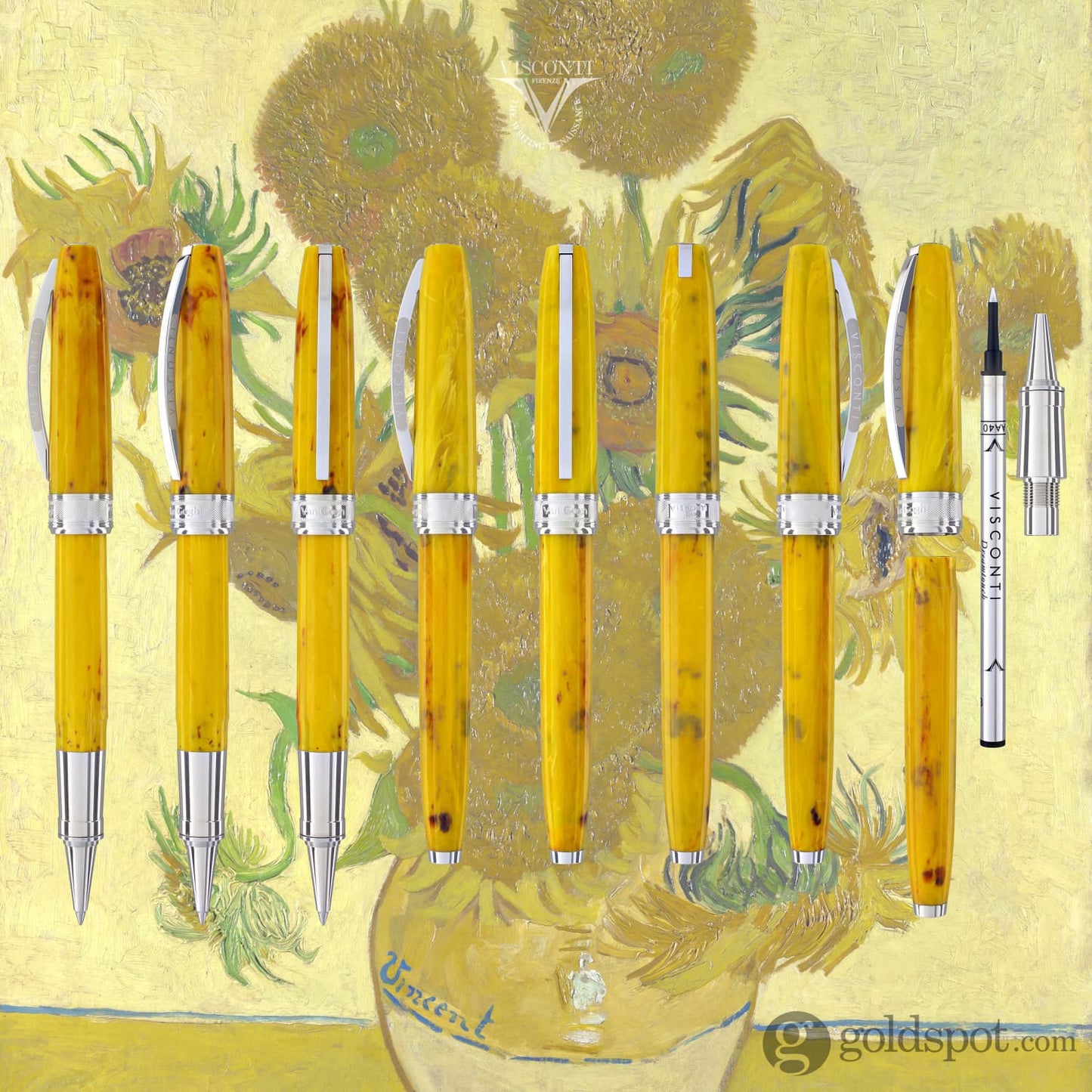Visconti Van Gogh Rollerball Pen in Sunflowers Rollerball Pen