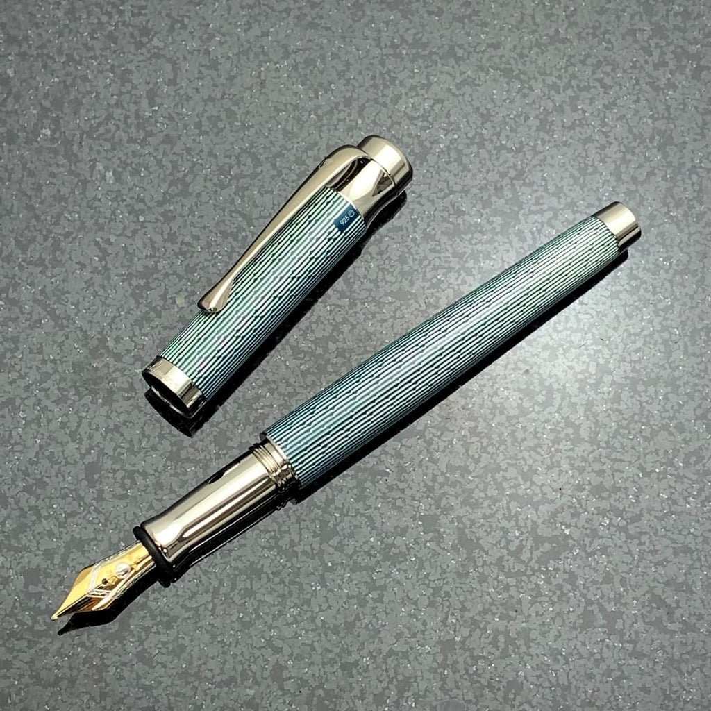 Waldmann Tango Imagination Fountain Pen in Dark Teal - 18kt Gold Fountain Pen